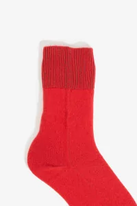 Ultra-Soft Merino Wool Socks – Red | Centre Commercial